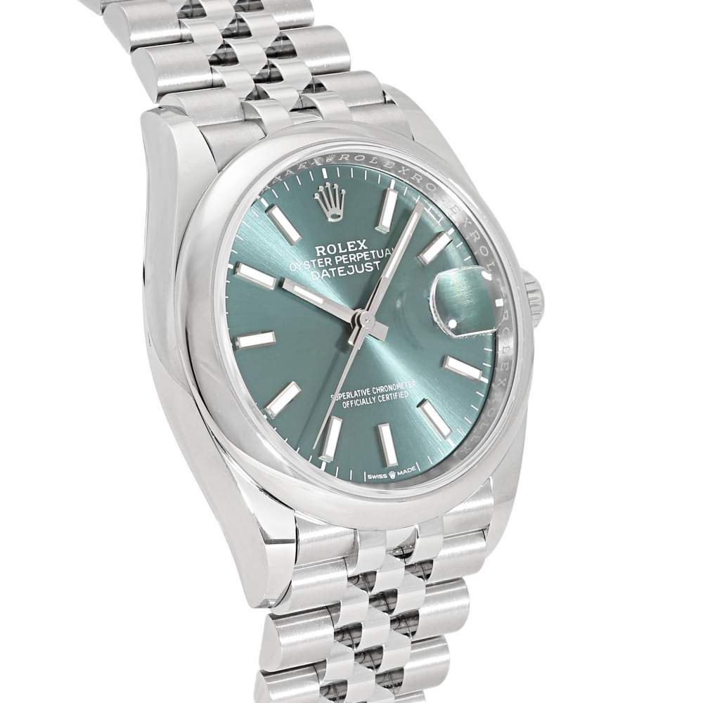 週末限定セール　希少　新品　ROLEX デイトジャスト　グリーン　掛け時計 ロレックス デイトジャスト 126200.MGRBJミントグリーン/バー