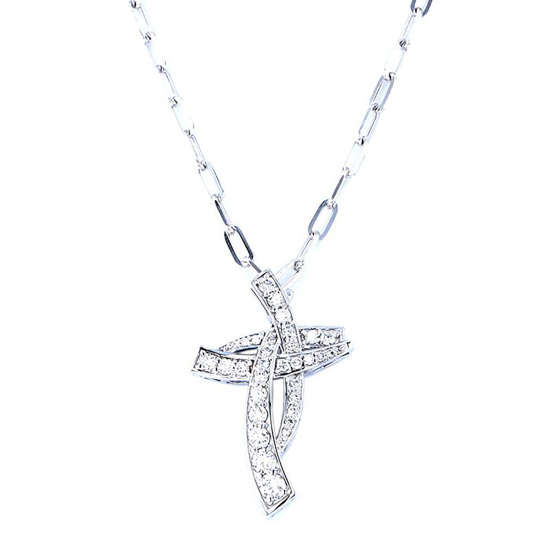 ★超美品★プラチナ　ダイヤクロスネックレス　　ゆきざき リッチクロス (ユキザキ) 高級ジュエリーの通販・販売 - ゆきざき