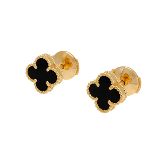 Van Cleef & Arpels ピアス（片耳） スウィート アルハンブラ ピアス 18K ホワイトゴールド, マザー