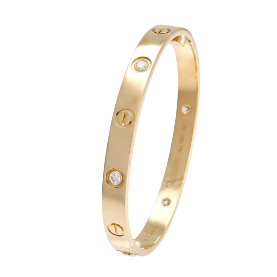 【極美品】Cartier ラブコレクション　ラブ　ゴートスキン　フューシャ 極美品】Cartier ラブコレクション ラブ ゴートスキン