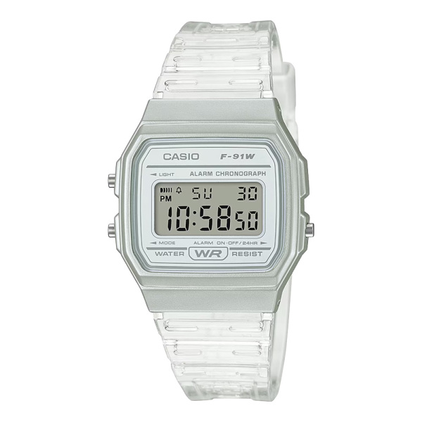 カシオ CASIO カシオコレクション Collection POP F-91WS-7JH シルバー文字盤 腕時計 レディース