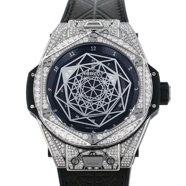 hublot bigbang ウブロ ビッグバン ウニコ サンブルー チタニウム パヴェ 415.nx.1112.vr.1704.mxm17