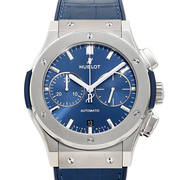hublot classicfusion ウブロ クラシックフュージョン クロノグラフ チタニウム ブルー 521.nx.7170.lr