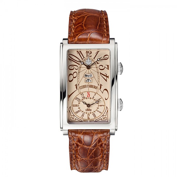 cuervoysobrinos prominente クエルボ・イ・ソブリノス プロミネンテ デュアルタイム デイデイト 1124-1acg