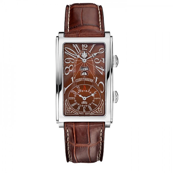 cuervoysobrinos prominente クエルボ・イ・ソブリノス プロミネンテ デュアルタイム デイデイト 1124-1atg