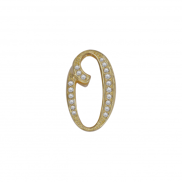 yukizaki nombre ユキザキ ノンブル ナンバーペンダントトップ【0】Sサイズ【正規品】 y.nombre.12.6.0.s