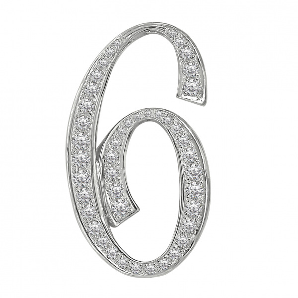 yukizaki nombre ユキザキ ノンブル ナンバーペンダントトップ【6】Lサイズ【正規品】 y.nombre.12.9.6.l