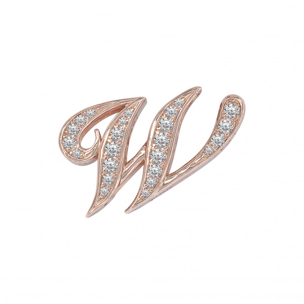 yukizaki alpha ユキザキ アルファ イニシャルペンダントトップ【W】Mサイズ【正規品】 y.alpha.12.22.w.m