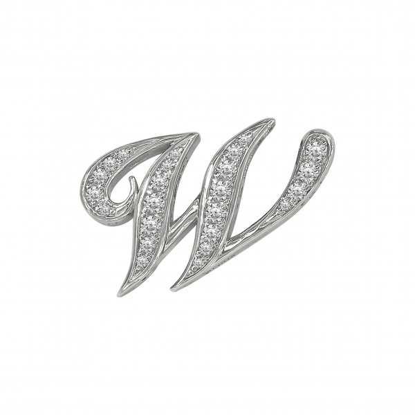 yukizaki alpha ユキザキ アルファ イニシャルペンダントトップ【W】Mサイズ【正規品】 y.alpha.12.9.w.m