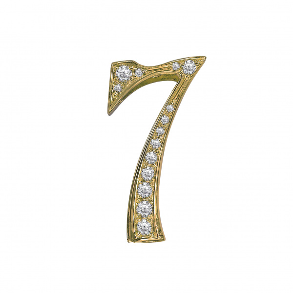 yukizaki nombre ユキザキ ノンブル 【受注生産品】 ナンバーペンダントトップ【7】Mサイズ【正規品】 y.nombre.12.6.7.m