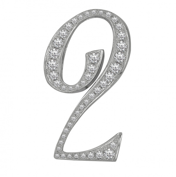 yukizaki nombre ユキザキ ノンブル ナンバーペンダントトップ【2】Lサイズ【正規品】 y.nombre.12.9.2.l