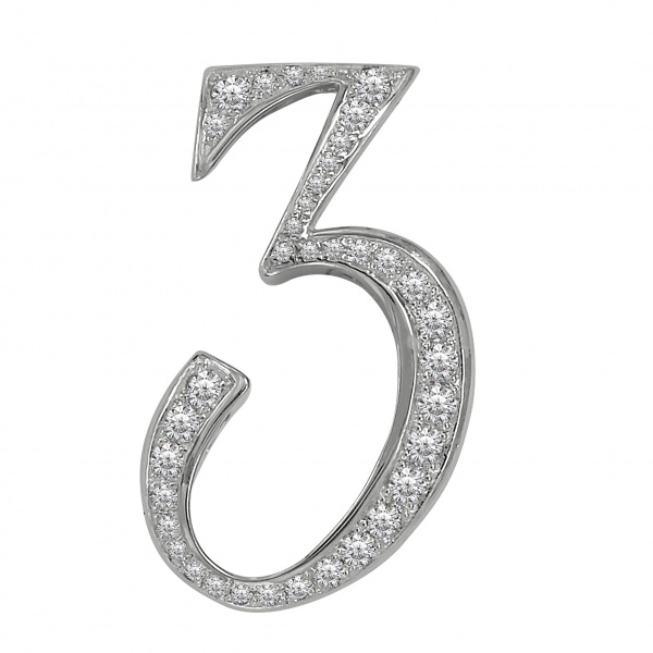 yukizaki nombre ユキザキ ノンブル ナンバーペンダントトップ【3】Lサイズ【正規品】 y.nombre.12.9.3.l