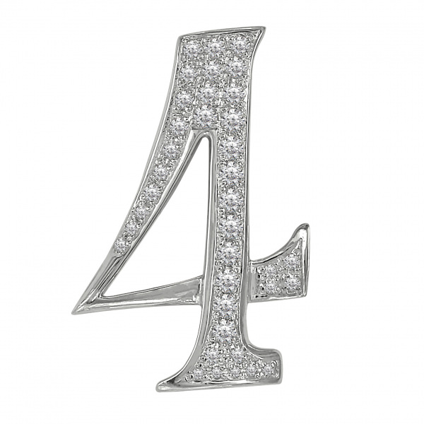 yukizaki nombre ユキザキ ノンブル ナンバーペンダントトップ【4】Lサイズ【正規品】 y.nombre.12.9.4.l