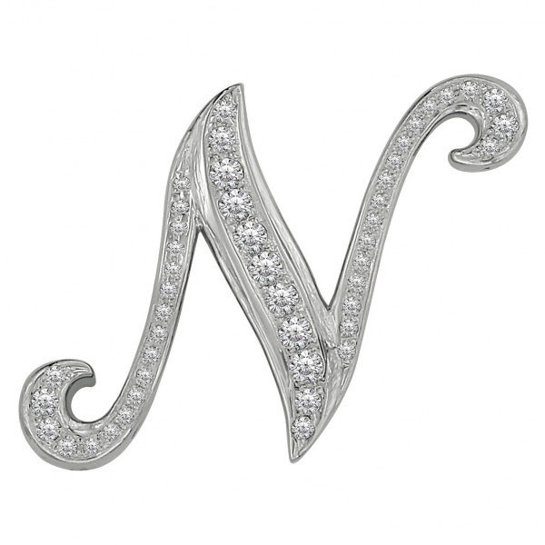 yukizaki alpha ユキザキ アルファ イニシャルペンダントトップ【N】Lサイズ【正規品】 y.alpha.12.9.n.l