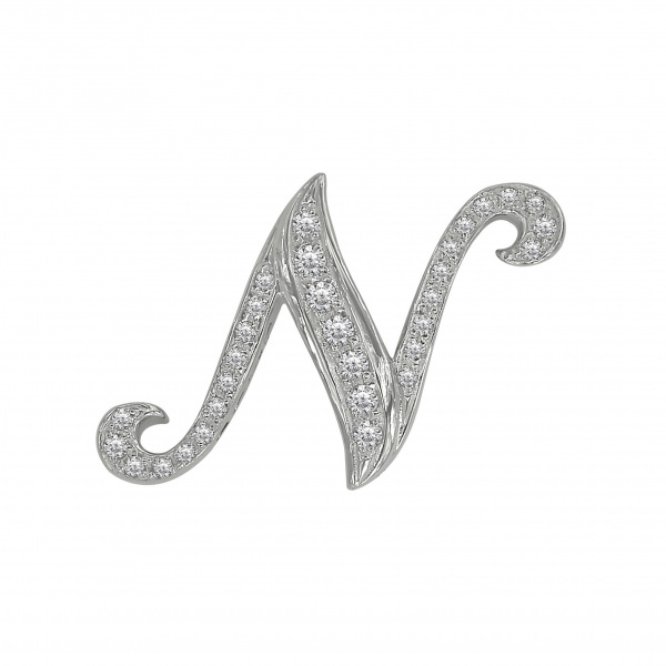 yukizaki alpha ユキザキ アルファ イニシャルペンダントトップ【N】Mサイズ【正規品】 y.alpha.12.9.n.m