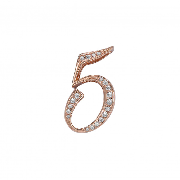 yukizaki nombre ユキザキ ノンブル 【受注生産品】 ナンバーペンダントトップ【5】Sサイズ【正規品】 y.nombre.12.22.5.s