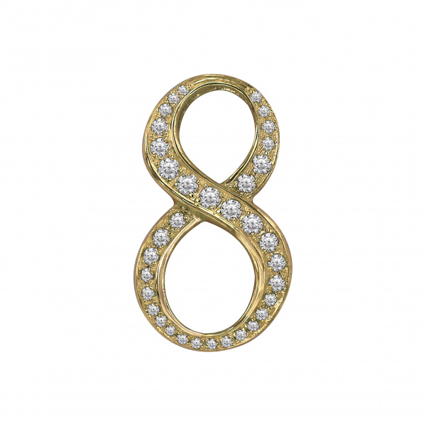 yukizaki nombre ユキザキ ノンブル 【受注生産品】 ナンバーペンダントトップ【8】Mサイズ【正規品】 y.nombre.12.6.8.m