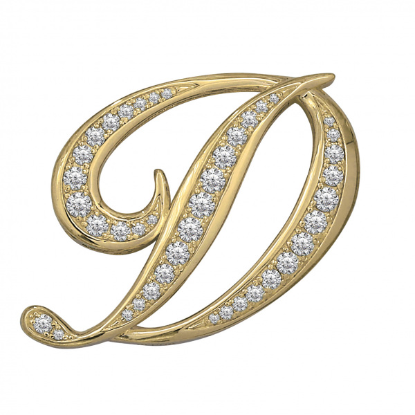 yukizaki alpha ユキザキ アルファ 【受注生産品】 イニシャルペンダントトップ【D】Lサイズ【正規品】 y.alpha.12.6.d.l