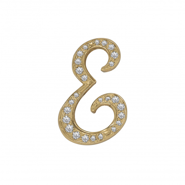 yukizaki alpha ユキザキ アルファ 【受注生産品】 イニシャルペンダントトップ【E】Mサイズ【正規品】 y.alpha.12.6.e.m