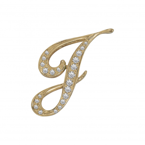 yukizaki alpha ユキザキ アルファ 【受注生産品】 イニシャルペンダントトップ【J】Mサイズ【正規品】 y.alpha.12.6.j.m