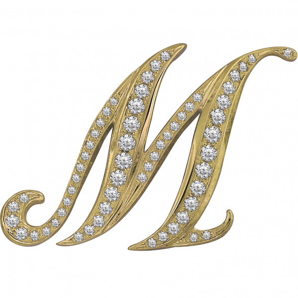 yukizaki alpha ユキザキ アルファ 【受注生産品】 イニシャルペンダントトップ【M】Lサイズ【正規品】 y.alpha.12.6.m.l