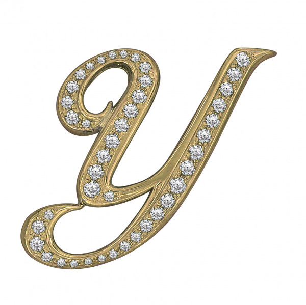 yukizaki alpha ユキザキ アルファ 【受注生産品】 イニシャルペンダントトップ【Y】Lサイズ【正規品】 y.alpha.12.6.y.l