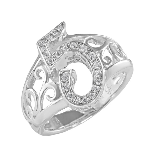 yukizaki nombre Snowy Nomble [Made-to-order products] Number ring [5] small size [regular article] y.nombre.1.9.5.s