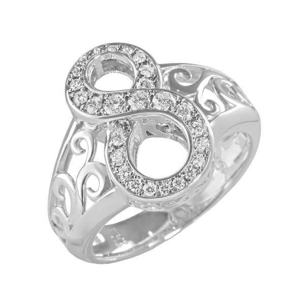 yukizaki nombre Snowy Nomble [Made-to-order products] Number ring [8] small size [regular article] y.nombre.1.9.8.s