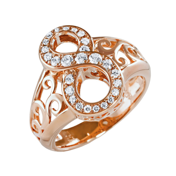 yukizaki nombre Snowy Nomble [Made-to-order products] Number ring [8] small size [regular article] y.nombre.1.22.8.s