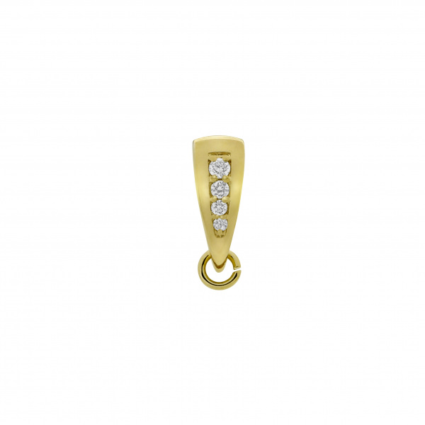 ゆきざき K18WG ゆきざき ペンダントトップ ダイヤ ダイヤモンド 0.50ct ダブル