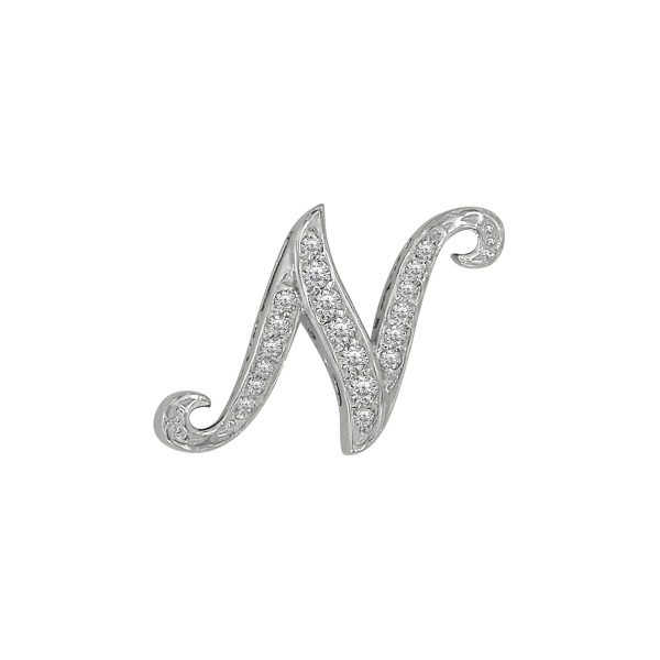 yukizaki alpha ユキザキ アルファ イニシャルペンダントトップ【N】Sサイズ【正規品】 y.alpha.12.9.n.s