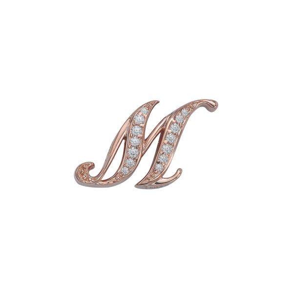 yukizaki alpha ユキザキ アルファ 【受注生産品】 イニシャルペンダントトップ【M】Sサイズ【正規品】 y.alpha.12.22.m.s