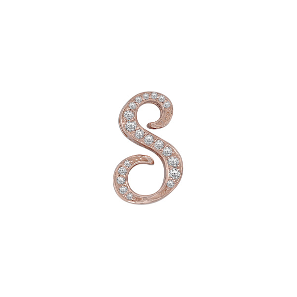 yukizaki alpha ユキザキ アルファ 【受注生産品】 イニシャルペンダントトップ【S】Sサイズ【正規品】 y.alpha.12.22.s.s