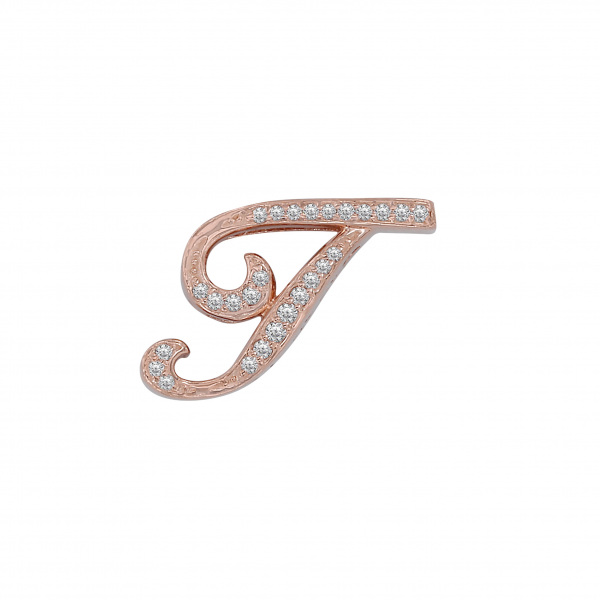 yukizaki alpha ユキザキ アルファ 【受注生産品】 イニシャルペンダントトップ【T】Sサイズ【正規品】 y.alpha.12.22.t.s