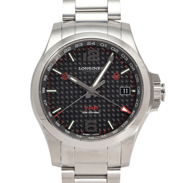 ロンジン LONGINES Conquest Li vhp クォーツ ジャンク LONGINES ロンジン コンクエスト クオーツ L37164766 V.H.P 41mm