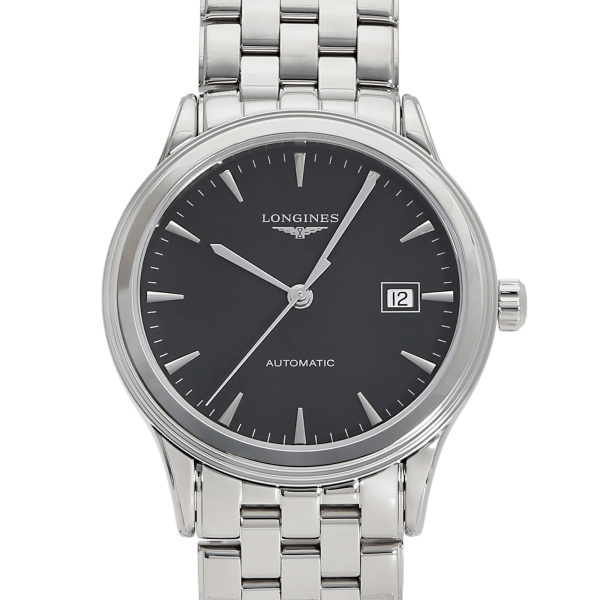 ロンジン腕時計 FLAGSHIP CLASSIC Automatic, Stainless Steel, Sunray Black