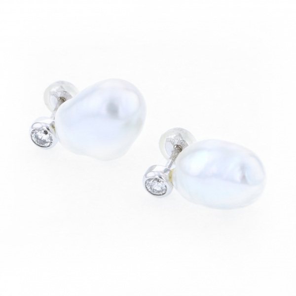 yukizakiselect pearl ユキザキセレクトジュエリー パール ホワイトゴールド 南洋パール ピアス 