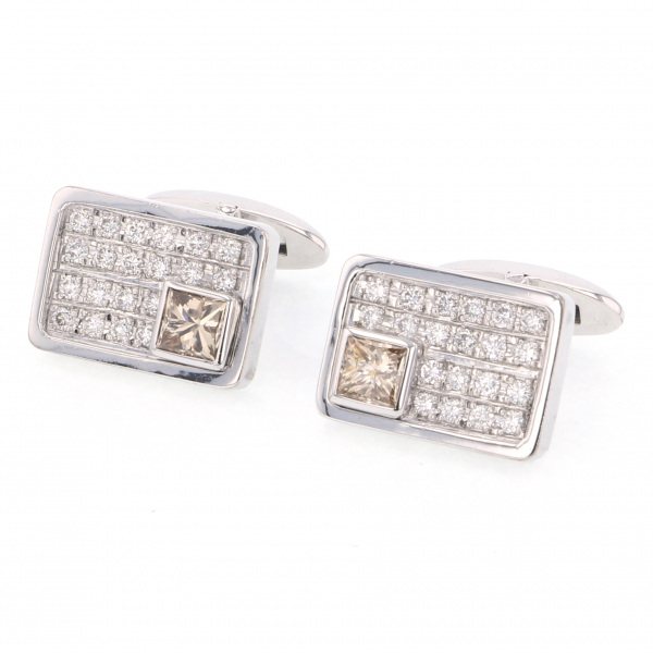 yukizakiselect ProperOther ユキザキセレクトジュエリー OTHER ホワイトゴールド ダイヤモンド カフス 
