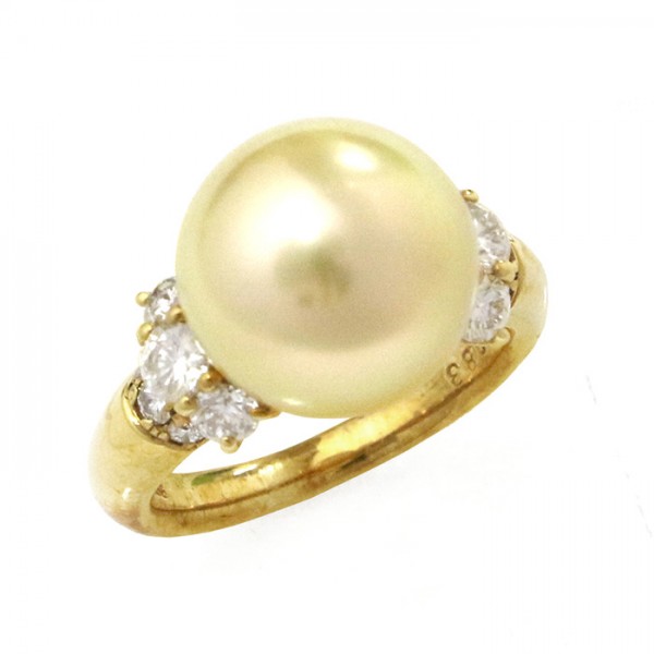 yukizakiselect pearl ユキザキセレクトジュエリー パール イエローゴールド ゴールドナンヨウパール リング 