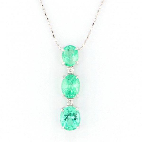 yukizakiselect ProperOther ユキザキセレクトジュエリー OTHER ホワイトゴールド エメラルド ネックレス 