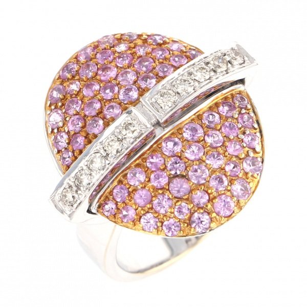 yukizakiselect ProperOther ユキザキセレクトジュエリー OTHER K18WG/YG ピンクサファイア リング 