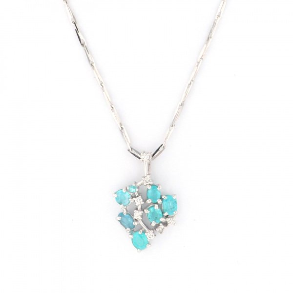 yukizakiselect ProperOther ユキザキセレクトジュエリー OTHER ホワイトゴールド パライバトルマリン ネックレス 