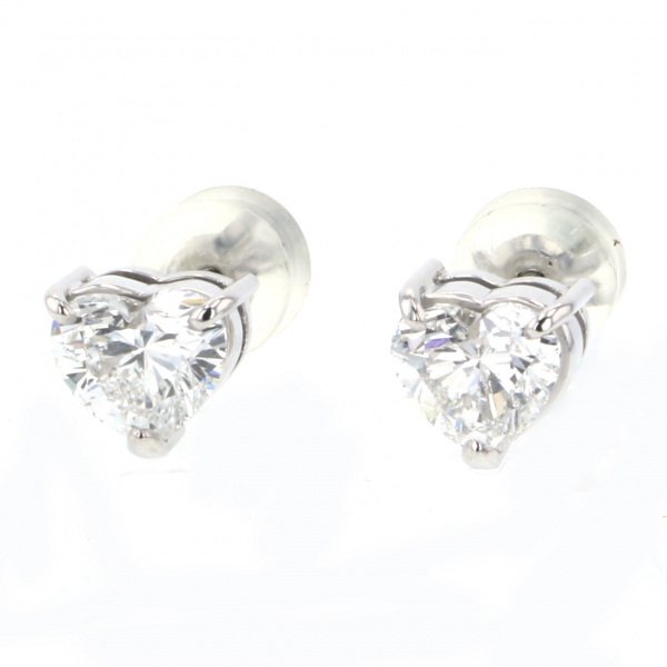 유키자키 ProperOther 유키자키 셀렉트 주얼리 OTHER 플래티넘 다이아몬드 하트 귀걸이 