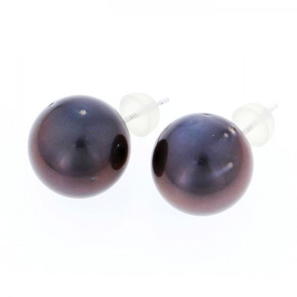 yukizakiselect 珍珠 柚木﨑精選珠寶 珍珠色 白金 黑珍珠 耳環 