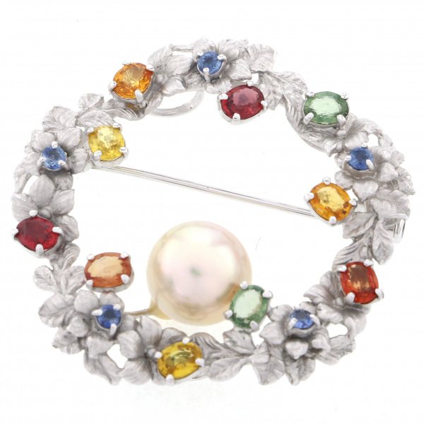 yukizakiselect pearl ユキザキセレクトジュエリー パール ホワイトゴールド パール ブローチ 