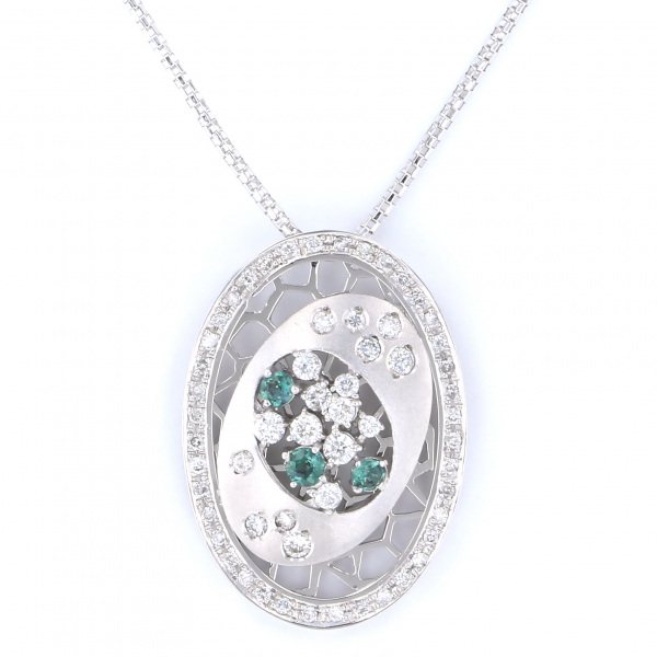 yukizakiselect ProperOther ユキザキセレクトジュエリー OTHER ホワイトゴールド アレキサンドライト ダイヤモンド ネックレス 