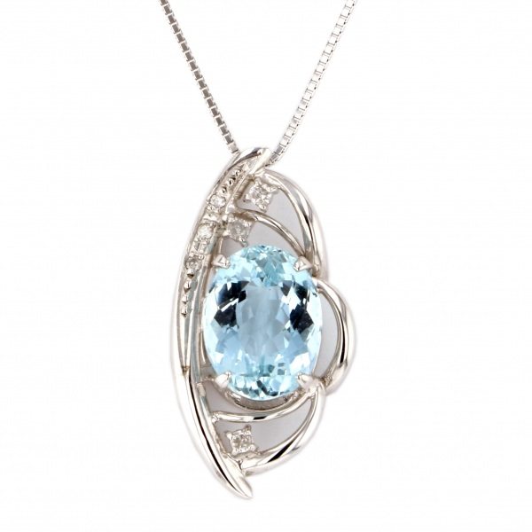Yukizaki Select ProperOther Yukizaki Select Jewelry OTHER K18WG Aquamarine necklace 