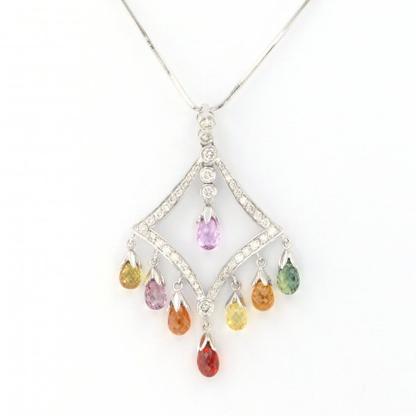 yukizakiselect ProperOther ユキザキセレクトジュエリー OTHER ホワイトゴールド サファイア ネックレス 