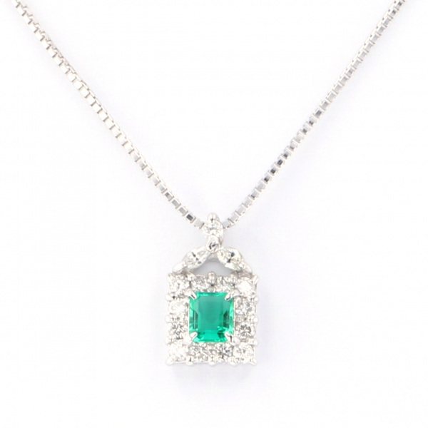 yukizakiselect ProperOther ユキザキセレクトジュエリー OTHER ホワイトゴールド エメラルド ネックレス 