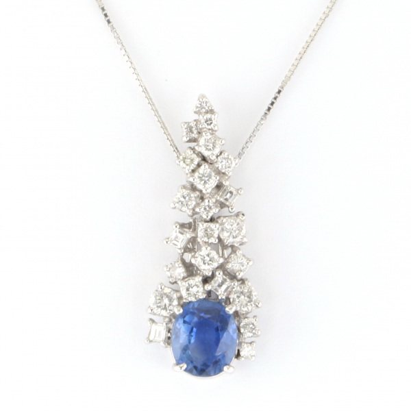 yukizakiselect ProperOther ユキザキセレクトジュエリー OTHER ホワイトゴールド サファイア ネックレス 